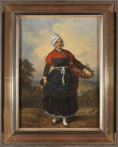 CARADEC Louis 1802-1882,Femme de Lambezellec,Adjug'art FR 2023-07-08