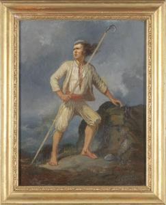CARADEC Louis 1802-1882,Marin du pays Pagan au crochet d'abordage,Adjug'art FR 2023-07-08