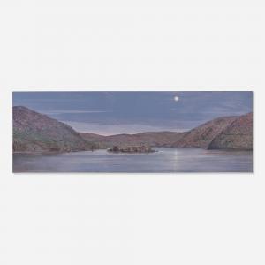 Caranicas Paul 1946,Moon Over Hudson River,2001,Rago Arts and Auction Center US 2022-12-07