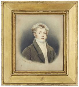 carbonnier Casimir 1787-1873,Portrait of a gentleman,1826,Rosebery's GB 2020-09-23