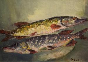 Cardas Geo 1881-1947,Natură statică cu pești,GoldArt RO 2017-05-24