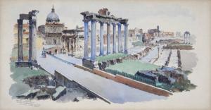 CARDELLI E 1900-1900,Blick auf dasForum Romanum in Rom,DAWO Auktionen DE 2011-04-20