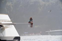 CARDINALE Stéphane 1900-1900,au large de Portofino. Diana, songeuse à bord du,Cornette de Saint Cyr 2019-11-25