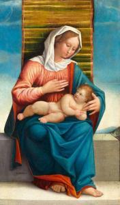 CARDISCO Marco 1486-1546,Madonna and Child,1533,Galerie Koller CH 2019-03-29