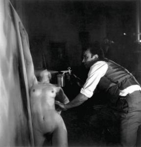 CARDOT Vera,Yves Klein en train de realiser des Peintures feu,1962,Yann Le Mouel 2015-05-28