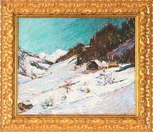 CAREBUL Béatrice 1883-1973,Paysage de montagne,Cannes encheres, Appay-Debussy FR 2024-02-23