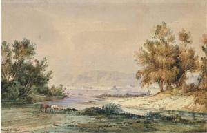 CARELLI Consalvo 1818-1900,Veduta di Paestum,1835,Christie's GB 2004-06-10