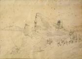 CARELLI Giuseppe 1858-1921,Paesaggio con figure,Antonina IT 2006-10-20
