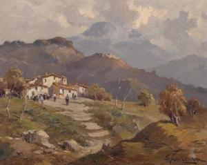 CARENA GIOVANNI 1915-1990,Paesaggio montano,Meeting Art IT 2013-01-05