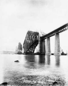 carey EVELYN GEORGE 1858-1932,The Forth Bridge, from the Hawes Pier,1889,Christie's GB 2001-05-11