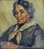 CAREY Ida 1891-1982,Maori Woman Seated,1970,International Art Centre NZ 2016-02-23