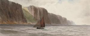 CAREY Joseph William 1859-1937,The Gobbins Cliffs, Belfast,1919,Christie's GB 2008-05-08