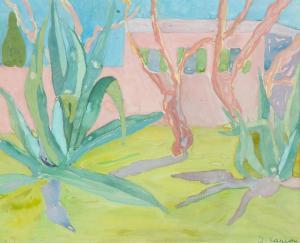 CARION Jane 1892-1945,Agaves à la Côte d'Azur,De Vuyst BE 2018-10-20