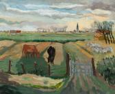 CARION Jane 1892-1945,Polder landscape,1925,De Vuyst BE 2021-05-15