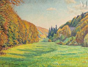 CARIOT Gustave 1872-1950,Schlangenbad vallée du Walluf,1946,Millon & Associés FR 2024-03-26