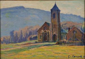 CARIOT Gustave 1872-1950,Vue d'une église,Yann Le Mouel FR 2024-03-27