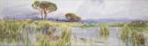 CARLANDI Onorato 1848-1939,Paesaggio lungo il Tevere,Christie's GB 2000-11-21