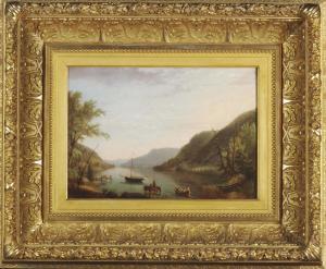 CARLIN John 1813-1891,View of Ostego Lake from Cooperstown,1877,Christie's GB 2012-09-24