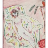 CARLISLE Fionna 1954,WOMAN SEATED IN AN ARMCHAIR,1978,Lyon & Turnbull GB 2017-04-26