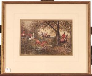 CARLISLE John 1866-1916,Fox Hunting,1871,Mellors & Kirk GB 2021-08-10