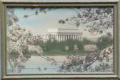 CARLOCK Royal H,The Jefferson Memorial with Cherry Blossoms,Clars Auction Gallery US 2009-02-07