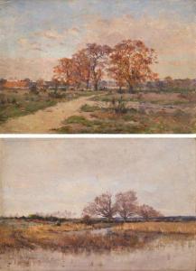 CARLOS LEFEBVRE Charles 1853-1938,Deux paysages,Marambat-Camper FR 2020-12-03