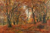 CARLSEN Carl Christian E. 1855-1917,Autumn day in the forest,1901,Bruun Rasmussen DK 2020-03-16