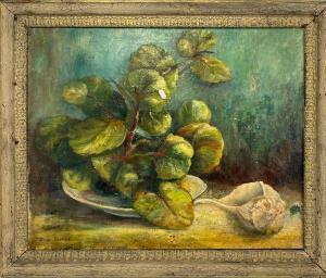 CARLSEN Dines 1901-1966,Still-life, cactus and shell,CRN Auctions US 2021-02-28
