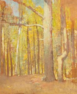 CARLSEN Sören Emil 1853-1932,Yellow Landscape,Hindman US 2023-05-19