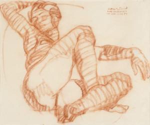 CARLSON George 1940,Life Drawing,1979,Santa Fe Art Auction US 2018-11-10