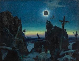 CARLSON John Fabian 1875-1945,Cimmerian Shades (Eclipse of 1925),1925,Hindman US 2025-06-08