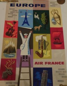 CARLU Jean 1900-1997,AFFICHE AIR France- EUROPE,1957,Morand FR 2015-07-02