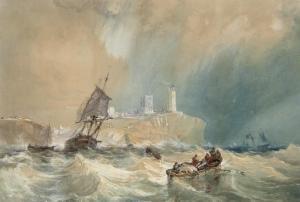 CARMICHAEL James Wilson 1800-1868,A trading brig running out of Tynemouth,Christie's GB 2007-11-14