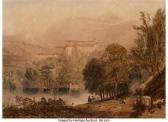 CARMICHAEL James Wilson 1800-1868,View Over a Northern Italian Lake,1837,Heritage US 2022-05-12