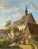 CARMIENCKE Johan Hermann 1810-1867,St. Peter and Paul's Church in Sebnitz (Sax,1835,Villa Grisebach 2021-12-01