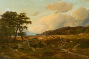 CARMIENCKE Johan Hermann 1810-1867,Weite Landschaft mit Hirten,Van Ham DE 2024-01-30