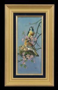 CARMONA H.J,nesting birds and plum branches,New Orleans Auction US 2013-12-06