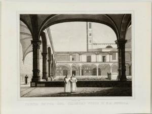 CAROCCI Giustino 1817-1872,Florenz, Kreuzgang von Santa Maria Novella,Allgauer DE 2021-07-23