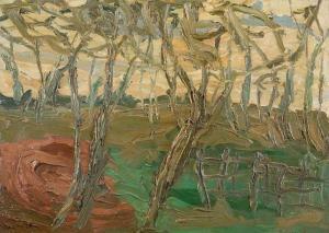 CAROLI Carlo 1920-2008,Paesaggio con alberi,Babuino IT 2022-07-22