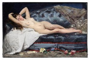 CAROLUS DURAN Charles Emile 1838-1917,Reclining Nude,1875,Sotheby's GB 2024-02-02