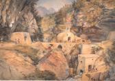 CARPENTER William 1818-1899,Grotta Bonair, Cava, Naples,1864,John Nicholson GB 2014-02-05