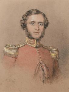 CARPENTER William 1818-1899,Portrait of an officer in uniform,1849,Woolley & Wallis GB 2023-09-05