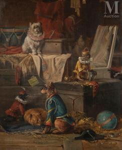 CARPENTERO Henri Jos. Gommarus 1820-1874,Les animaux savants,Millon & Associés FR 2022-02-04