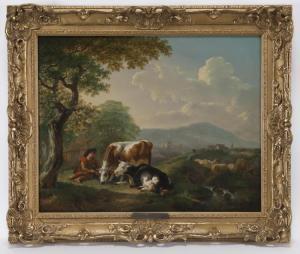CARPENTERO Jean Charles 1784-1823,Herdsman with Cattle,1819,Dallas Auction US 2017-01-26