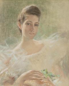 CARPENTIER Madeleine 1865-1940,A beauty in white,1895,Christie's GB 2022-07-15