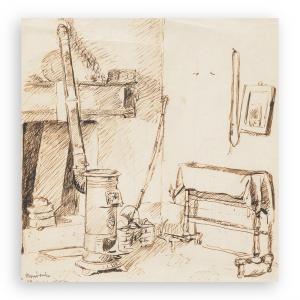 CARPI Aldo 1886-1973,Studio per un interno,1942,Borromeo Studio d'Arte IT 2025-07-09