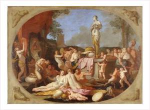CARPIONI Giulio 1613-1678,BACCHANALE,Anaf Arts Auction FR 2006-04-11