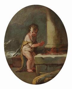 CARPIONI Giulio 1613-1678,The infant Pluto warming his hands at a brazier - ,Sotheby's GB 2006-07-05