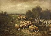 CARR Lyell E 1857-1912,Tending the Flock,Clars Auction Gallery US 2014-06-15