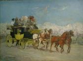CARR Lyle 1837-1908,THE WESTCHESTER STAGE COACH,1896,William Doyle US 2006-05-02